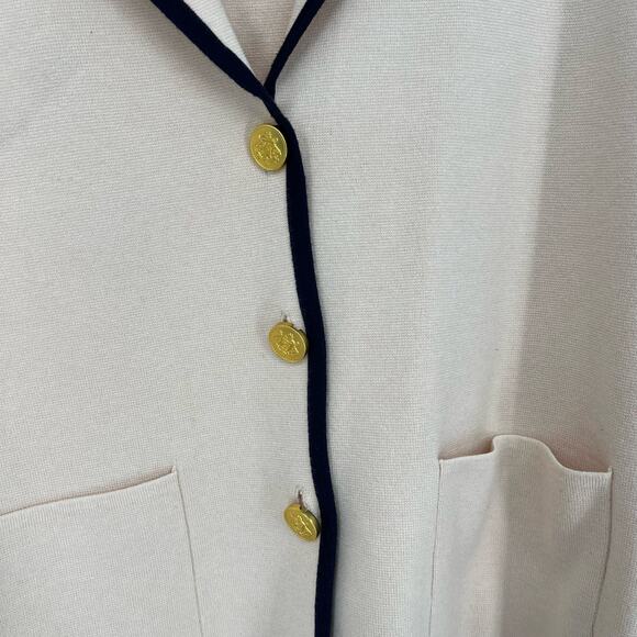 J Crew Tipped sweater blazer BS976 Women's Size XL - Picture 11 of 13